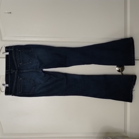 Old Navy Vintage front seam jeans size 4 wide leg, 31" inseam, front pockets - Picture 5 of 14
